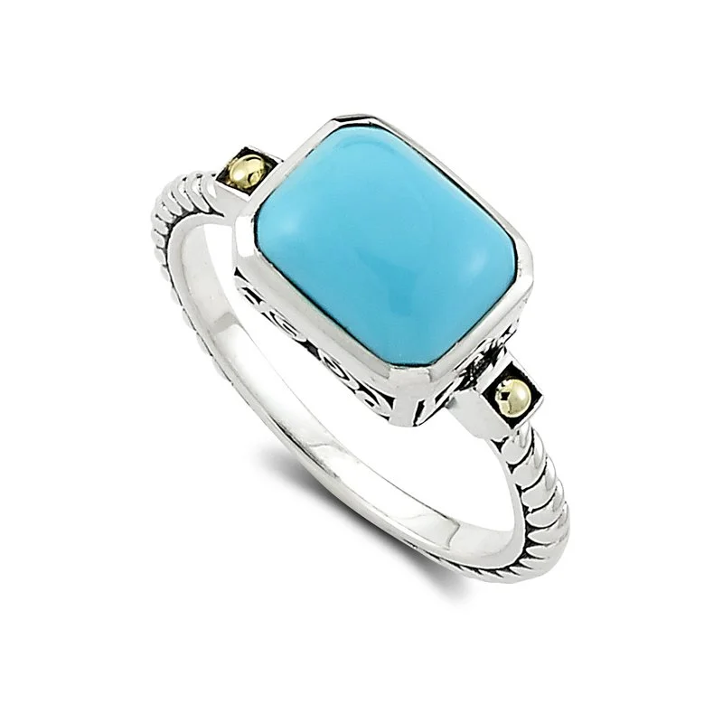 rose gold ladies ring-Eirini Ring- Turquoise