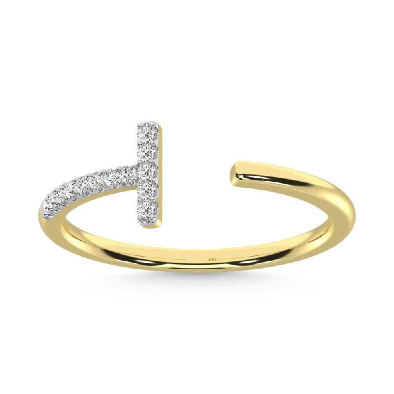 eternity band ladies ring-14K Yellow Gold  Diamond 1/10 Ct.Tw. Fashion Ring