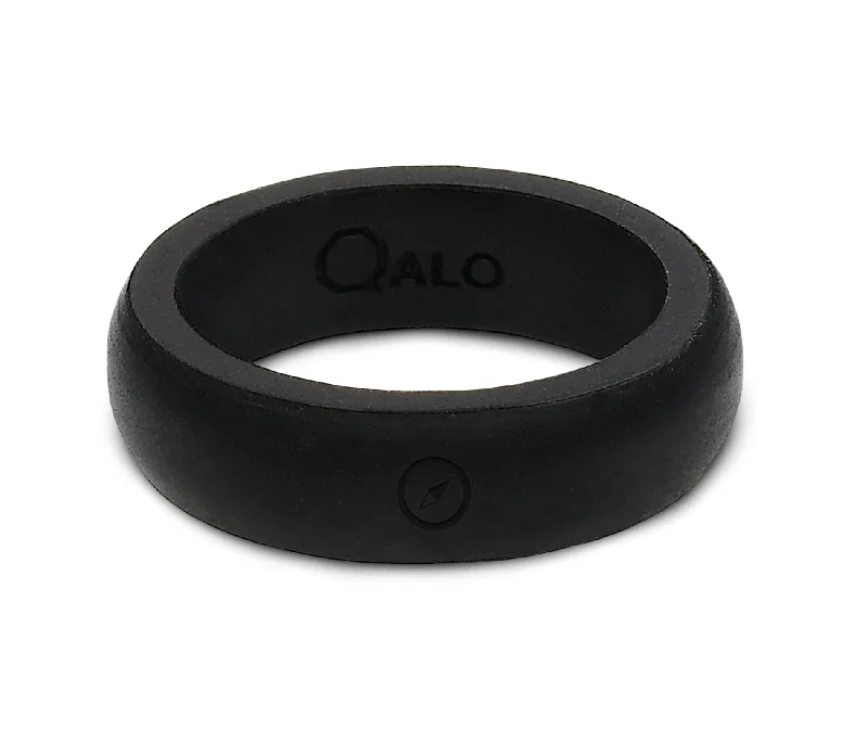 birthstone ladies ring-Women's Outdoors Black Silicone Ring