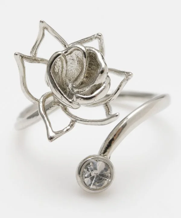 romantic ladies ring-KAN-NAGI Flower Dew Ring