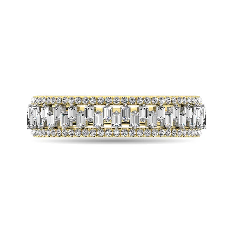 casual ladies ring-Diamond 1/3 Ct.Tw. Fashion Band in 14K Yellow Gold