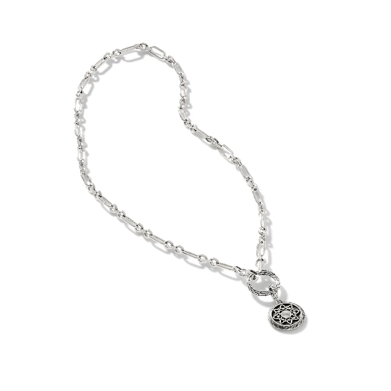 celestial moonstone ladies necklace-John Hardy Padma Amulet Keyring Necklace NU900851