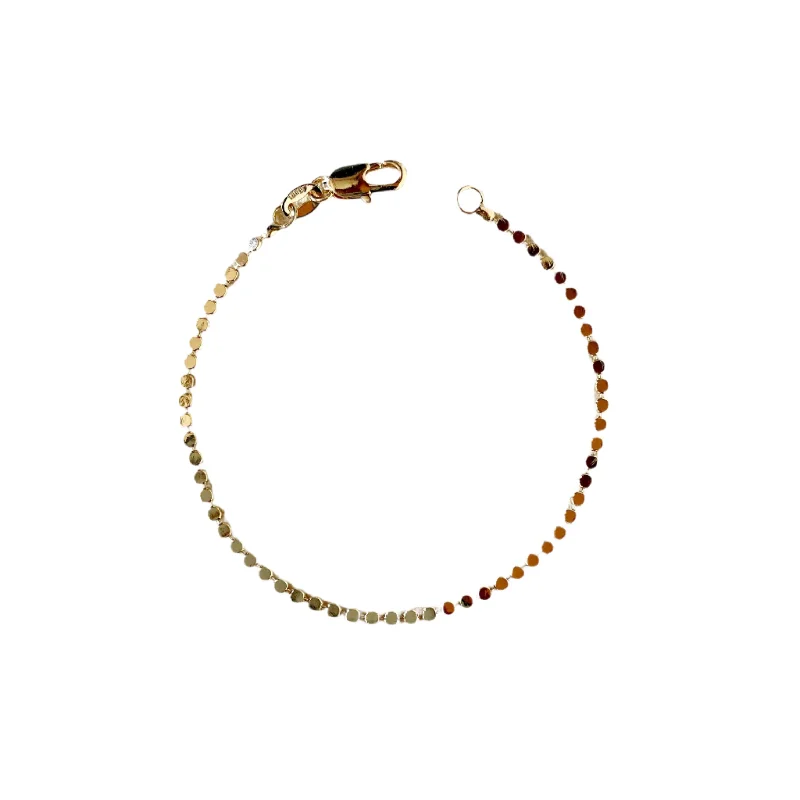 minimalist charm ladies bracelets & bangles-Alice Gold Filled 2mm Dot Ball Bracelet