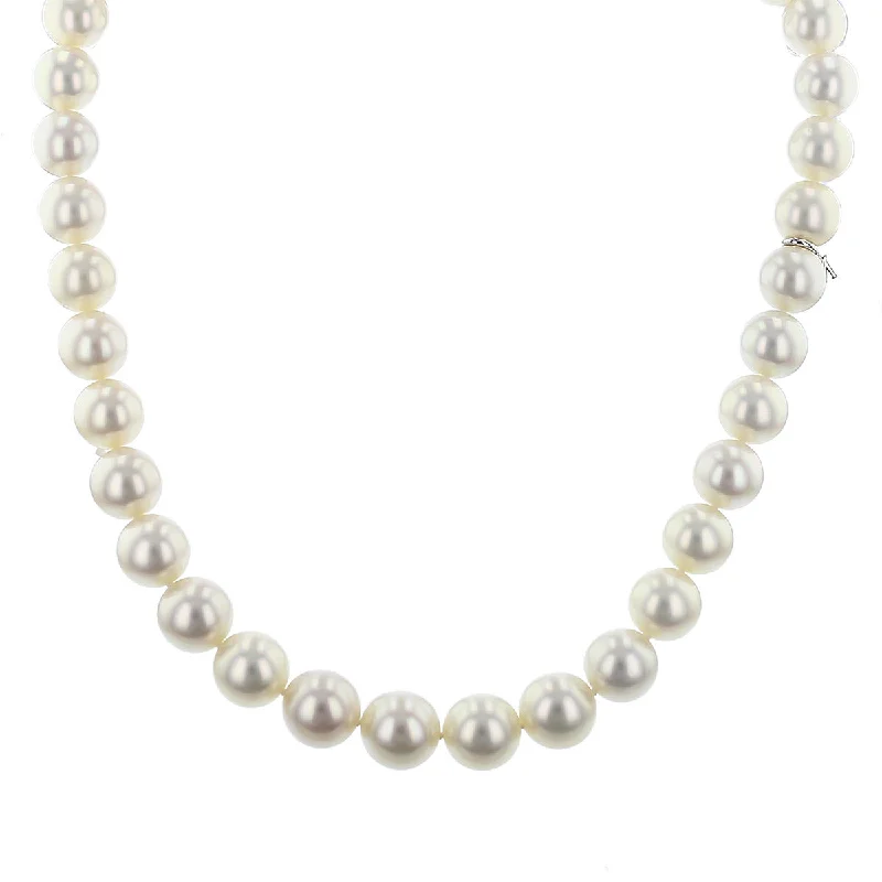 adjustable ladies necklace-White South Sea Pearl Strand Necklace