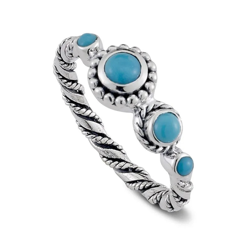 opal ladies ring-Sebali Ring- Turquoise