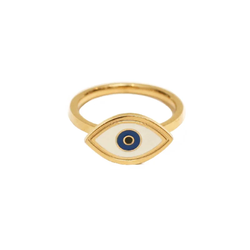 statement ladies ring-Blue Eye Ring