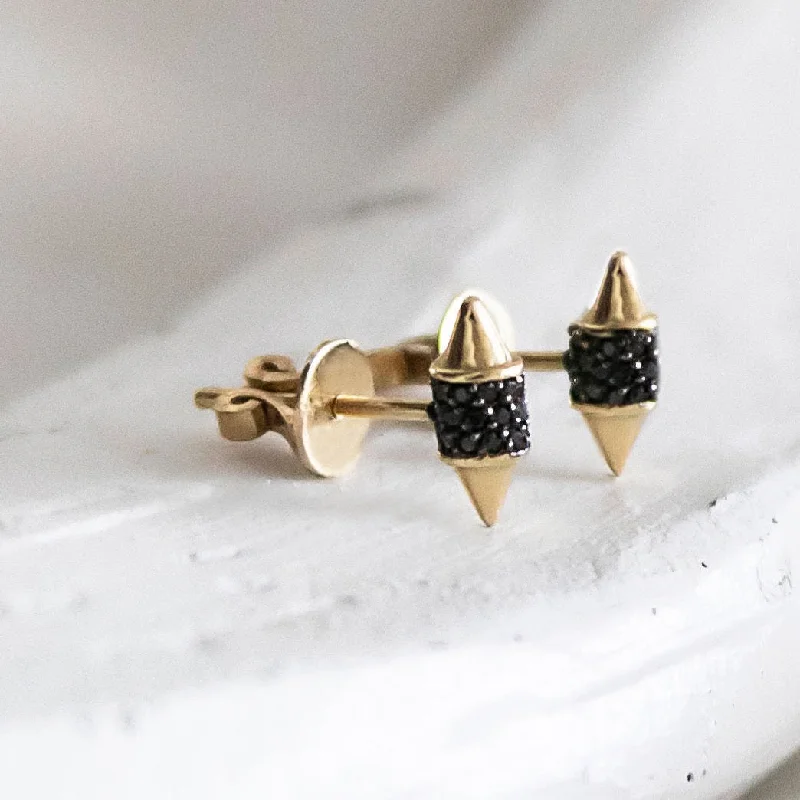 high-end gemstone ladies earrings-SCARLETT SPIKE STUD EARRINGS