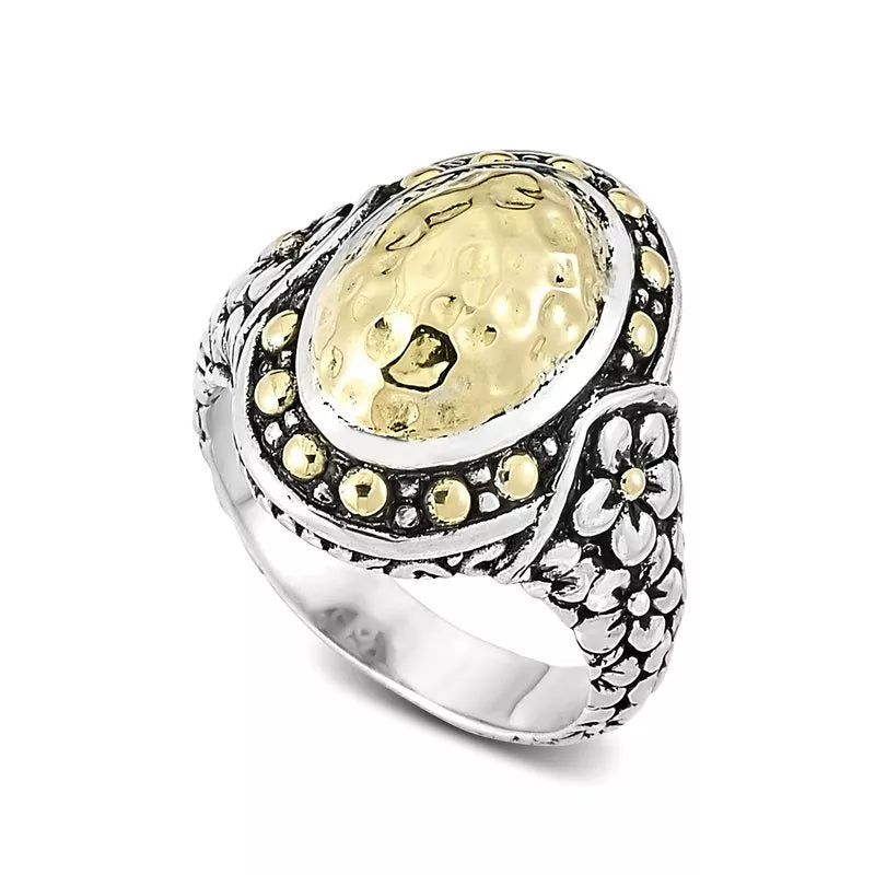 promise ladies ring-Ijen Ring- Silver And Gold