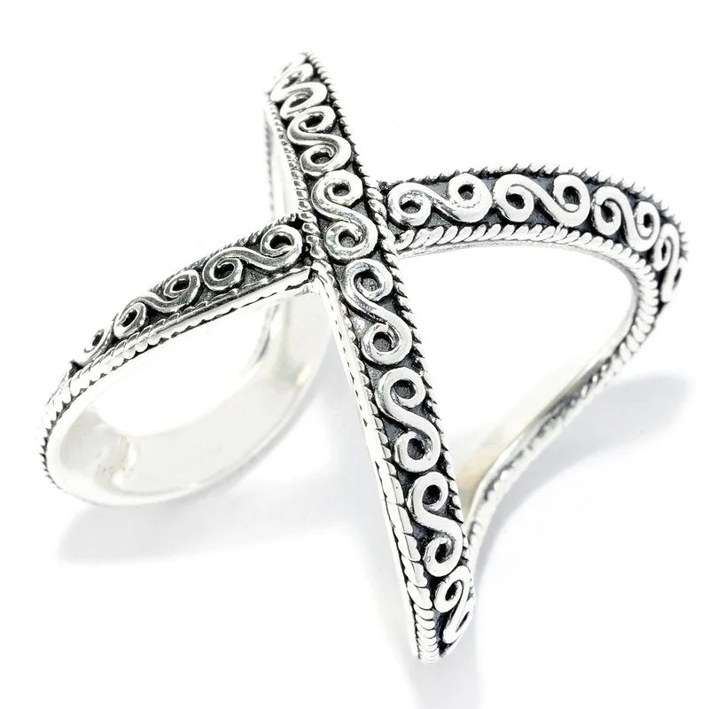 butterfly design ladies ring-Roche Swirl Ring