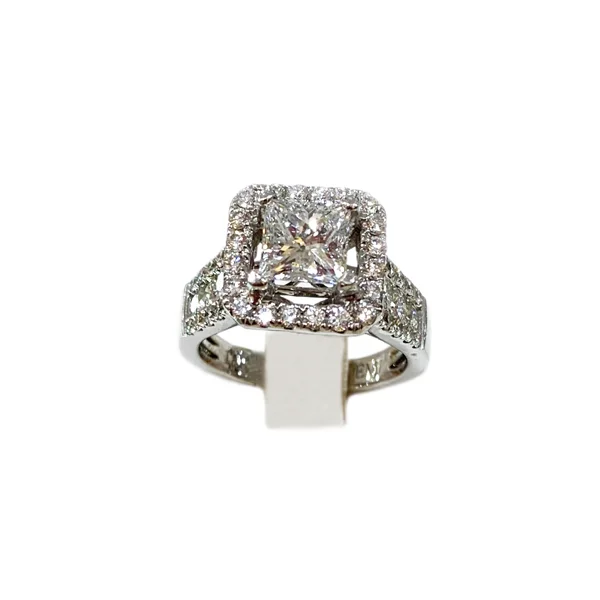 anniversary ladies ring-18k White Gold Diamond Ring