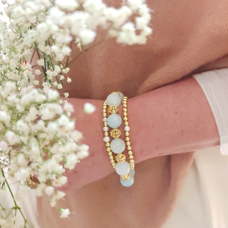 birthstone ladies bracelets & bangles-Divine Nature Bracelet (Spring)