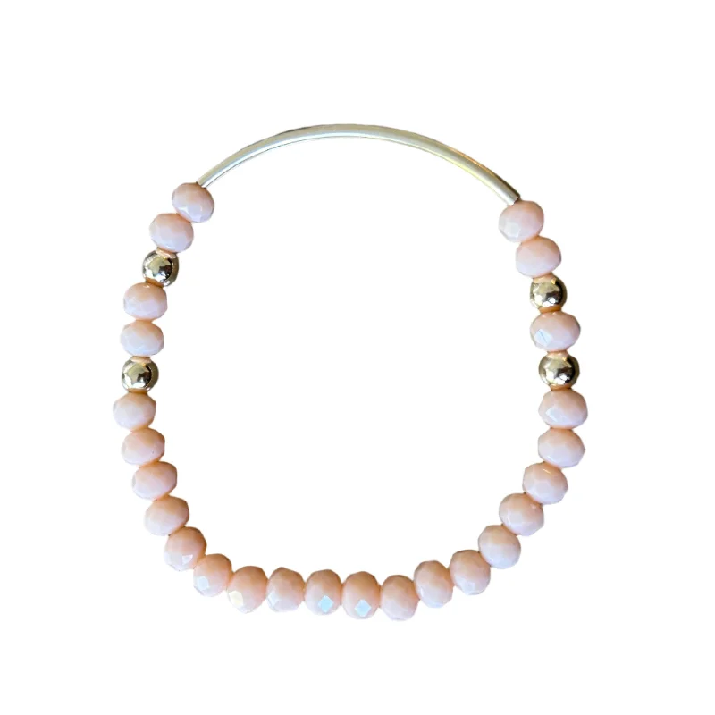 elegant wedding ladies bracelets & bangles-Wren Peach Blossom Faceted 14kt Gold Filled 6mm Bracelet