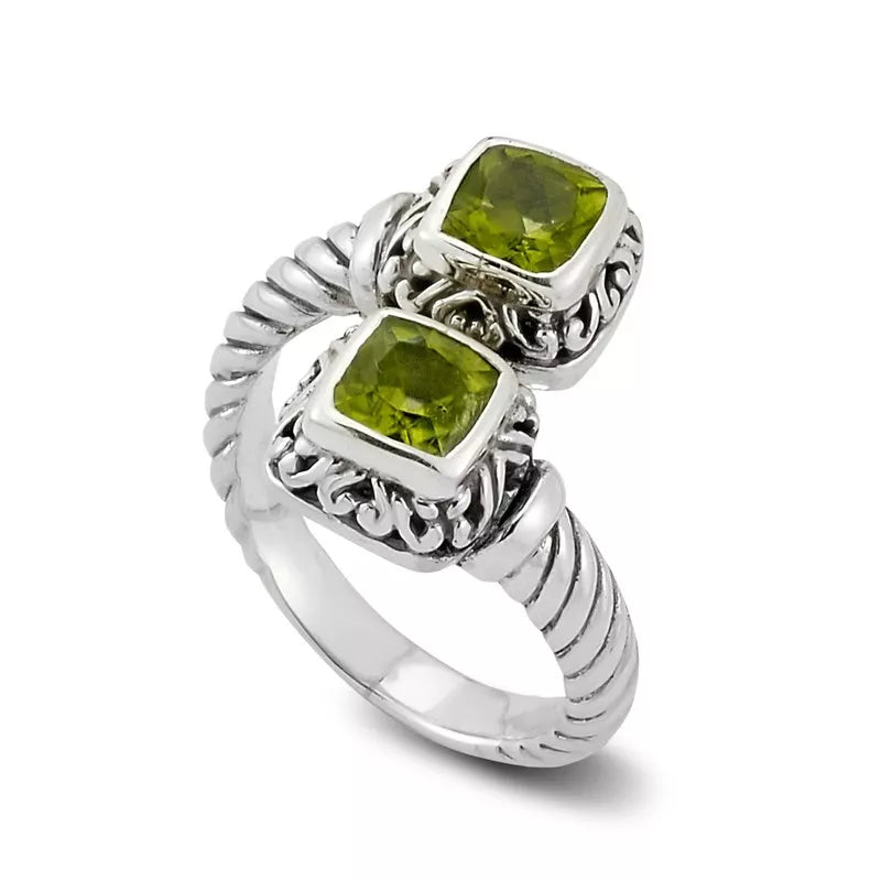 wedding band ladies ring-Guntur Ring- Peridot