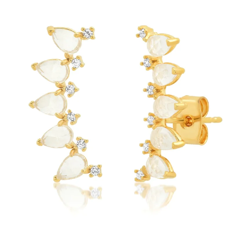 casual chic ladies earrings-CELIA CRAWLER EARRINGS