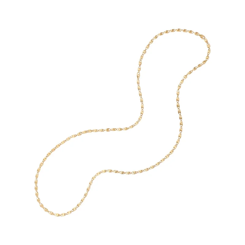 elegant evening ladies necklace-18K Yellow Gold Small Link Convertible Necklace