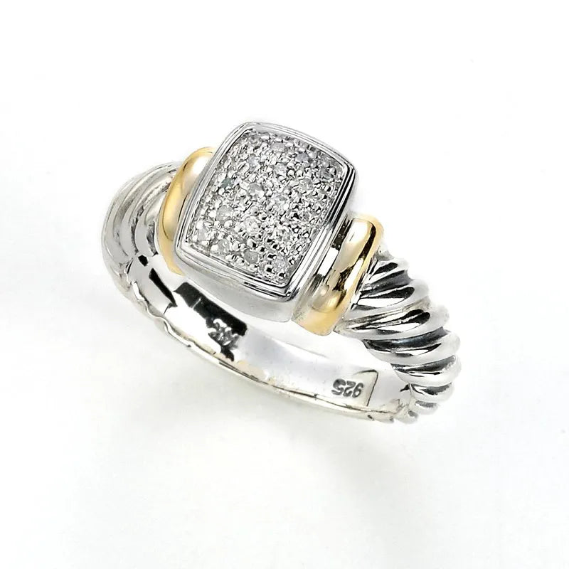 silver-plated ladies ring-Susut Ring