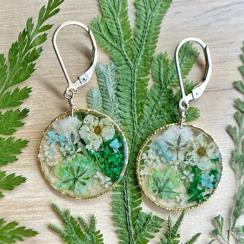 trendy fashion ladies earrings-Botanical Garden Earrings - BG63