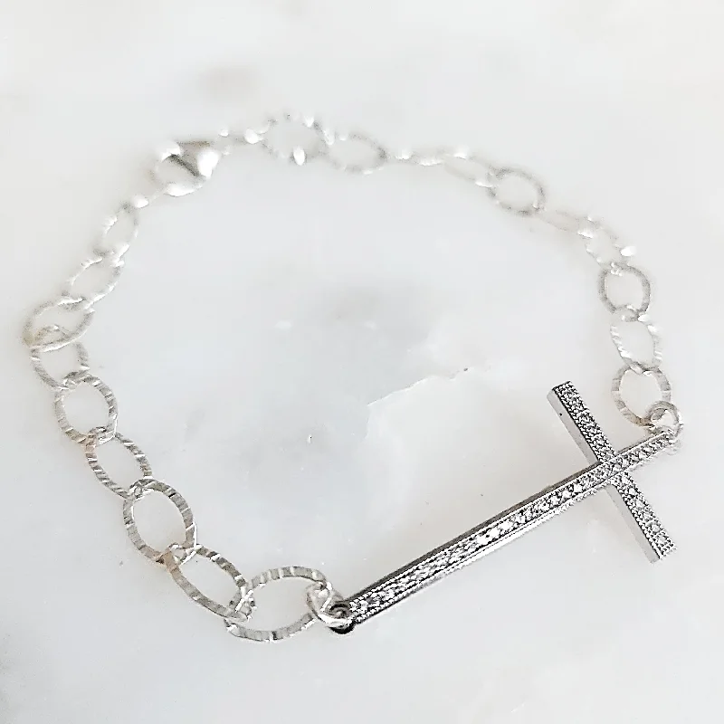 white gold ladies bracelets & bangles-Walk in Love Bracelet