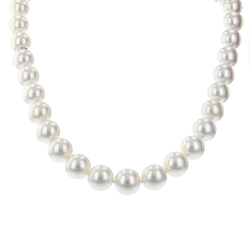 ruby ladies necklace-White South Sea Cultured Pearl Necklace