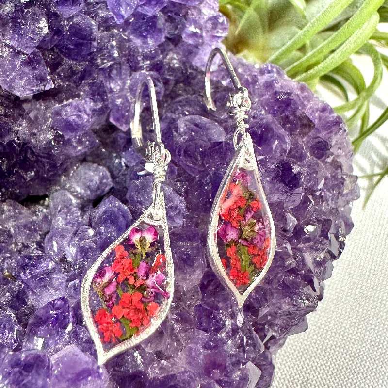 unique statement ladies earrings-Botanical Garden Earrings - BG 199