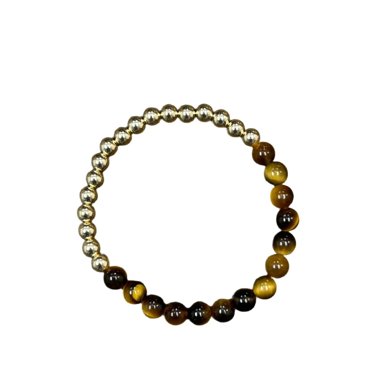 gothic-style ladies bracelets & bangles-Quinn Tigerseye 14kt Gold Filled 6mm Bracelet