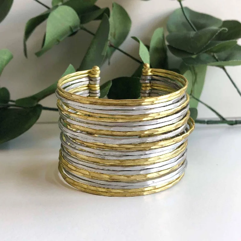 double-layer ladies bracelets & bangles-Colexico Cuff Bracelet