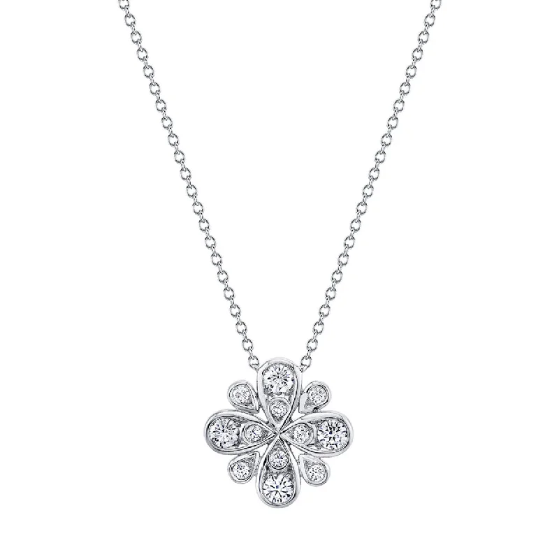 cubic zirconia ladies necklace-Scallop Jubilee Pendant Necklace