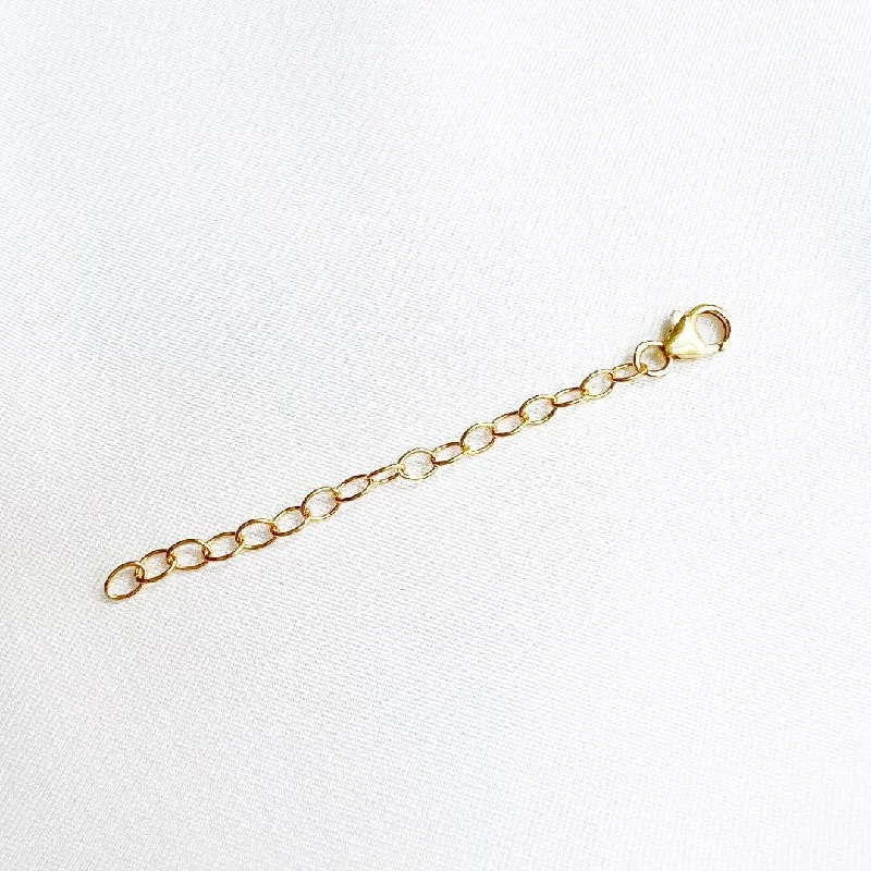 minimalist circle ladies bracelets & bangles-Extender- 3”Necklace Bracelet Anklet- Gold Filled