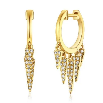 everyday wear ladies earrings-TESS DAGGER DROP EARRINGS