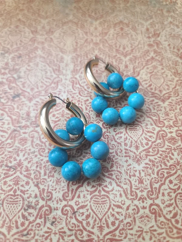 bold chunky ladies earrings-Love at First Sight Hoop Earrings