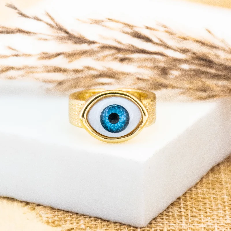 heart charm ladies ring-The Evil Eye Original Ring