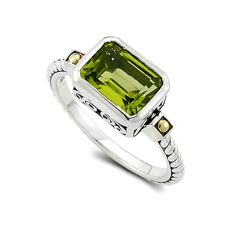 diamond ladies ring-Eirini Ring- Peridot