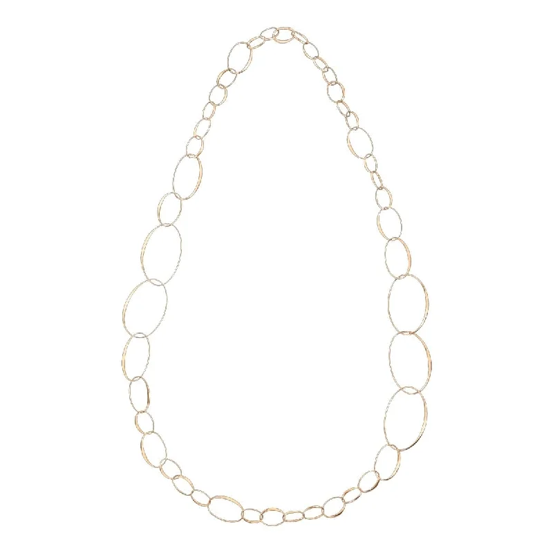 everyday wear ladies necklace-Oval Link Necklace