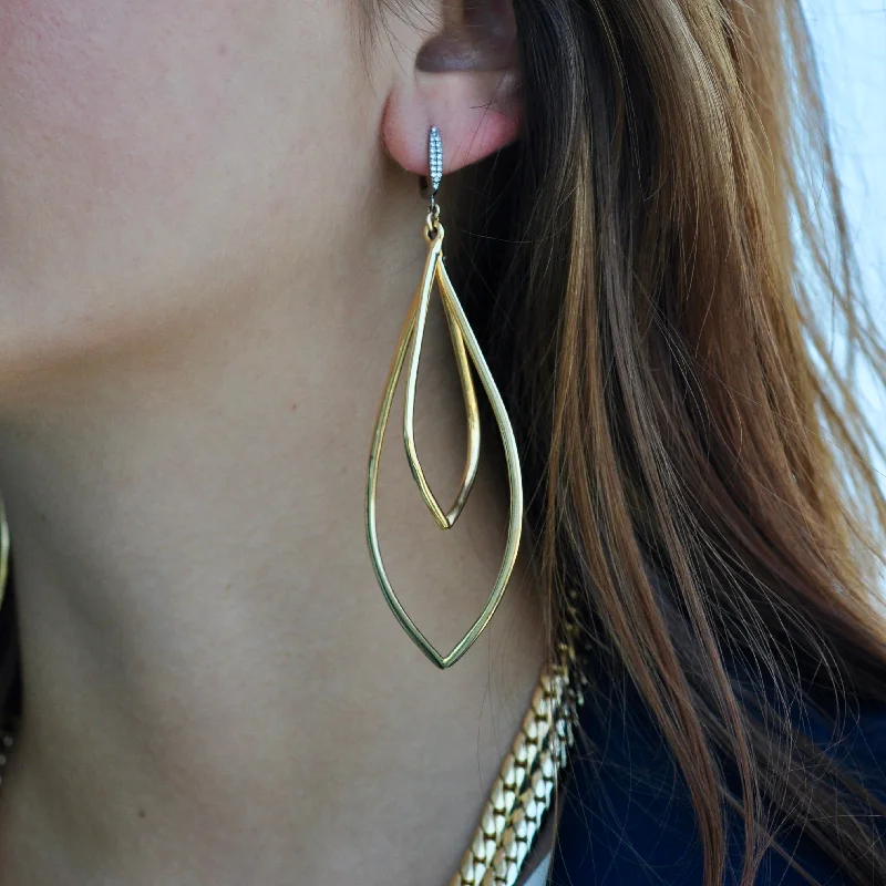 hoop ladies earrings-MARLEY STATEMENT DROP EARRINGS