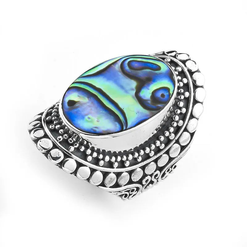 casual ladies ring-Nicolette Ring- Paua