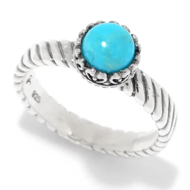 eternity band ladies ring-Comet Ring- Turquoise